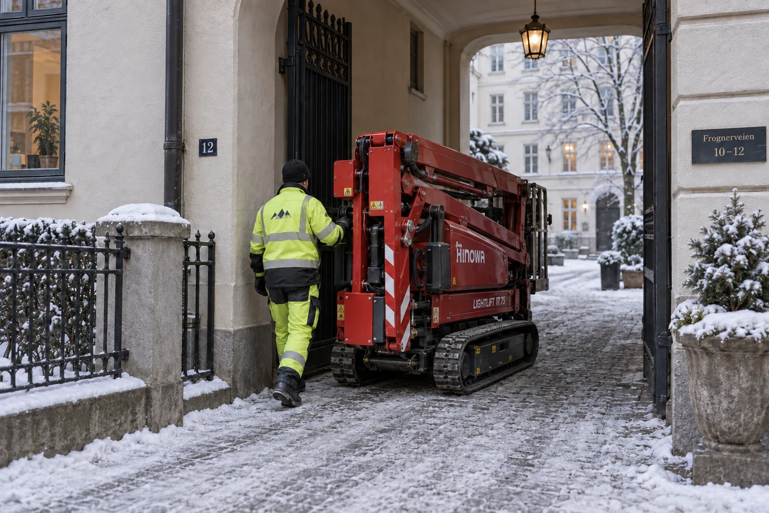 Virkelighetsnær 3D-illustrasjon: Hva påvirker prisen på istapp- og snøfjerning?